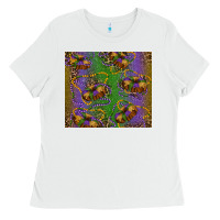 White mardi gras king cake leopard Ladies Tee - RanaPortraitStore