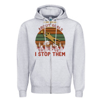 Heather Grey Some Dream About Goals I Stop Them Zipper Hoodie - Bettercallsaul