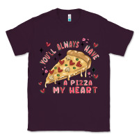 Plum you'll always have a pizza my heart Classic Tee - MaliasSmallBusiness