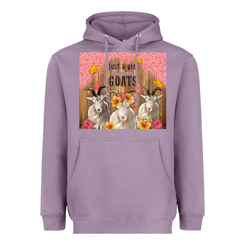 Just A Girl Who Loves Goats Tumbler Heavyweight Hoodie by TumblerDesignByShophia | Teevron