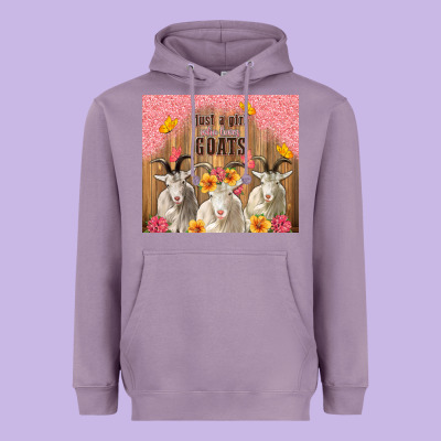 Just A Girl Who Loves Goats Tumbler Heavyweight Hoodie Designed By Tumblerdesignbyshophia