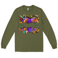 Army Green halloween nurse pumpkin custom name Long Sleeve Tee - NancyCooperArtShop