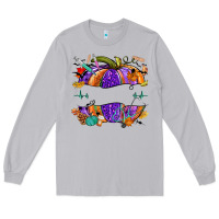 Moon Dust halloween nurse pumpkin custom name Long Sleeve Tee - NancyCooperArtShop