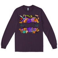 Plum halloween nurse pumpkin custom name Long Sleeve Tee - NancyCooperArtShop
