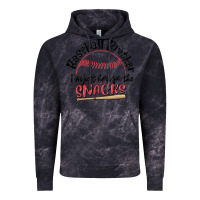 Cloud Black baseball brother i'm just here for the snacks Vintage Hoodie - MaliasSmallBusiness