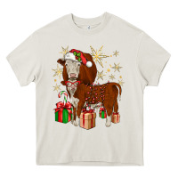 Cream christmas hereford Heavy Core Tee - JahusDesignShop