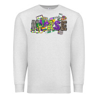 Oatmeal Heather nurse mardi gras Premium Sweatshirt - CowGirlArtShop