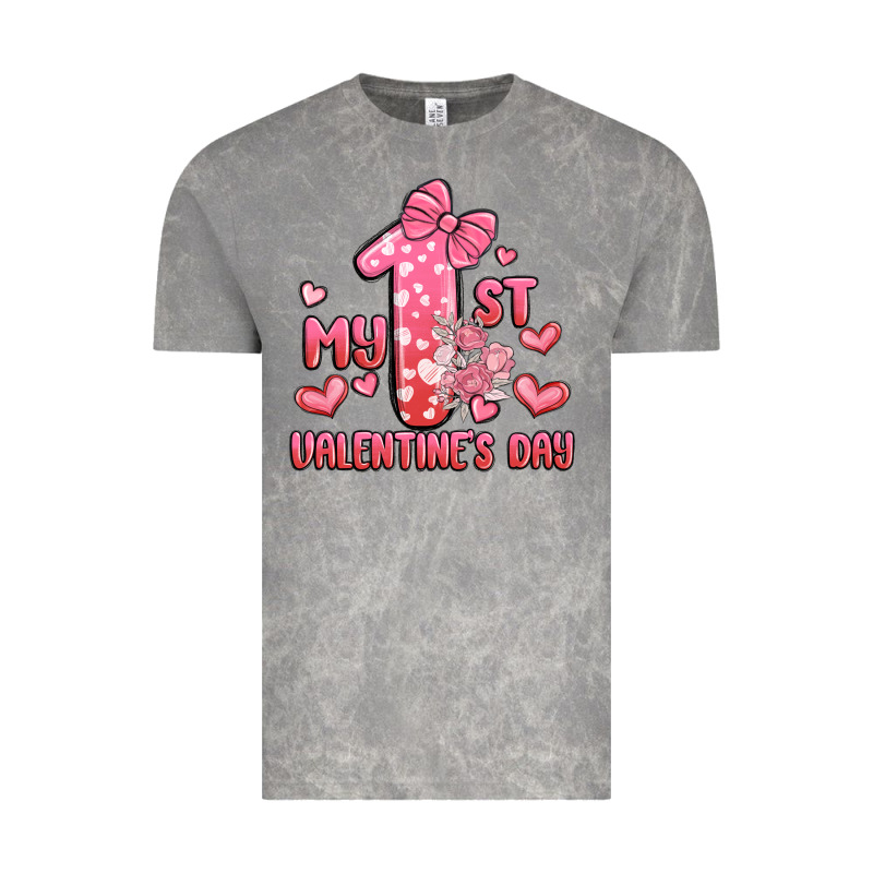 My First Valentines Day Vintage Tee by MaliasSmallBusiness | Teevron