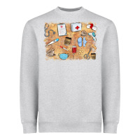 Heather Grey nurse Heavyweight Sweatshirt - MaliasSmallBusiness