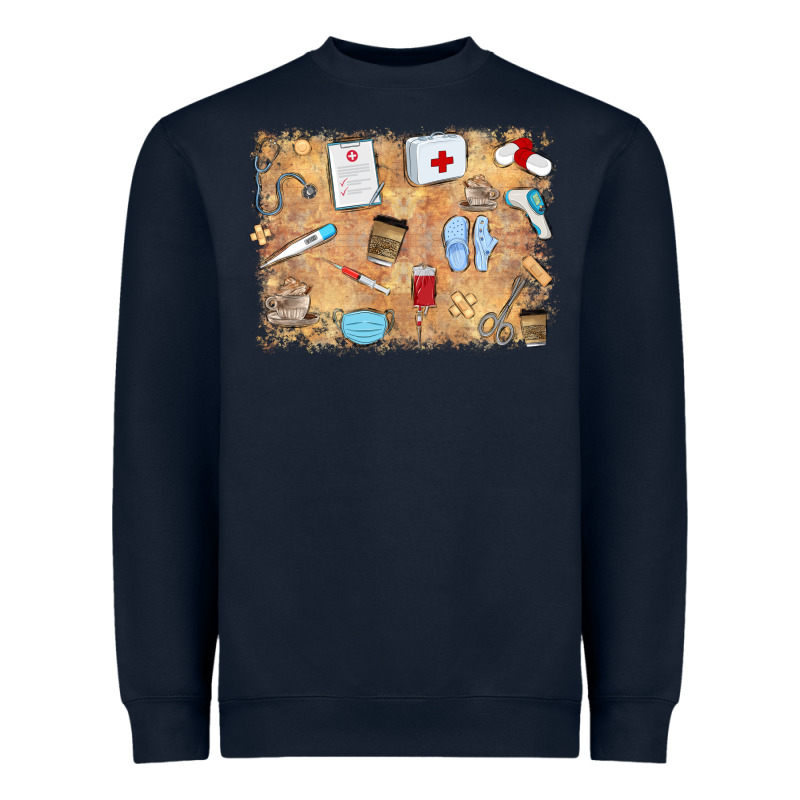 Nurse Heavyweight Sweatshirt by MaliasSmallBusiness | Teevron