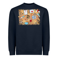 Navy nurse Heavyweight Sweatshirt - MaliasSmallBusiness