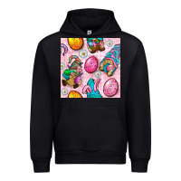 Black Easter Gnomies Seamless Pattern Urban Hoodie - BundleAndBundleShop
