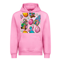Fuchsia Pink Easter Gnomies Seamless Pattern Urban Hoodie - BundleAndBundleShop