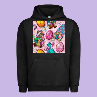 Easter Gnomies Seamless Pattern Urban Hoodie Designed By Bundleandbundleshop