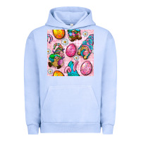 Pigment Grape Ice Easter Gnomies Seamless Pattern Urban Hoodie - BundleAndBundleShop