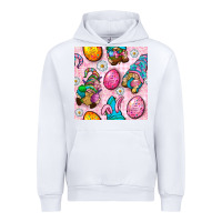 White Easter Gnomies Seamless Pattern Urban Hoodie - BundleAndBundleShop