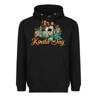 Black It's a Soccer Kinda Day Heavyweight Hoodie - HowdyJamesFarm