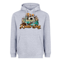 Heather Grey It's a Soccer Kinda Day Heavyweight Hoodie - HowdyJamesFarm