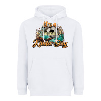 White It's a Soccer Kinda Day Heavyweight Hoodie - HowdyJamesFarm