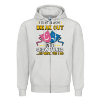 Dove Grey My Brain is 95% Show Tunes. Funny Theatre Gift. Zipper Hoodie - Bettercallsaul