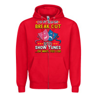 Red My Brain is 95% Show Tunes. Funny Theatre Gift. Zipper Hoodie - Bettercallsaul