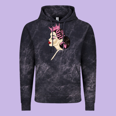 Yas Queen Vintage Hoodie Designed By Maliassmallbusiness