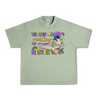 Oil Green throw me something mister mardi gras duck Urban Heavy Tee - MaliasSmallBusiness