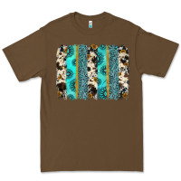 Cacao gemstone sunflower cowhide brushstroke Premium Tee - AdoDesignShop