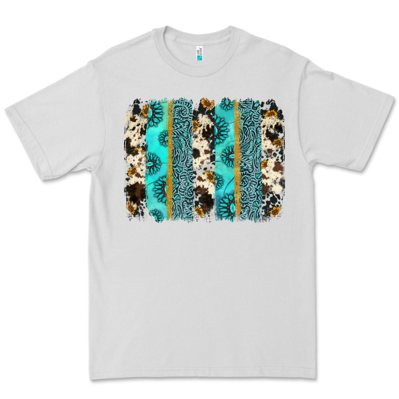 Gemstone Sunflower Cowhide Brushstroke Premium Tee by AdoDesignShop | Teevron