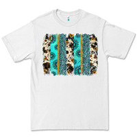 White gemstone sunflower cowhide brushstroke Premium Tee - AdoDesignShop