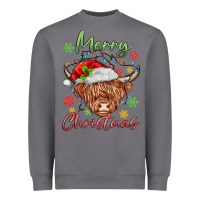 Storm merry christmas cow Heavyweight Sweatshirt - MaliasSmallBusiness
