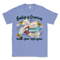 Colony Blue reading is dreaming with your eyes open Classic Tee - MaliasSmallBusiness
