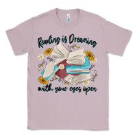 Lilac reading is dreaming with your eyes open Classic Tee - MaliasSmallBusiness