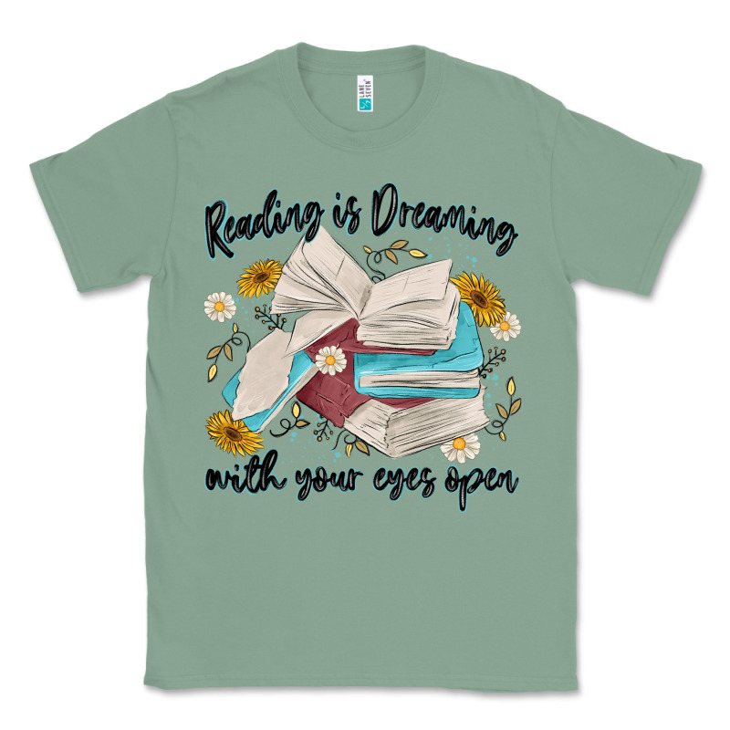 Reading Is Dreaming With Your Eyes Open Classic Tee by MaliasSmallBusiness | Teevron