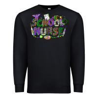 Black school nurse mardi gras Premium Sweatshirt - CowGirlArtShop