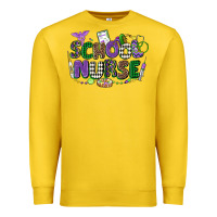 Lemon school nurse mardi gras Premium Sweatshirt - CowGirlArtShop