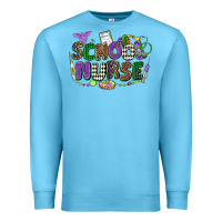 Ocean Blue school nurse mardi gras Premium Sweatshirt - CowGirlArtShop