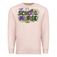 Pale Pink school nurse mardi gras Premium Sweatshirt - CowGirlArtShop