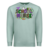 Seafoam school nurse mardi gras Premium Sweatshirt - CowGirlArtShop