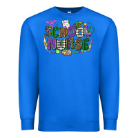 True Royal school nurse mardi gras Premium Sweatshirt - CowGirlArtShop