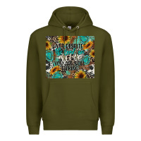 Army Green yet despite the look on my face you are still talk Premium Hoodie - CowGirlArtShop