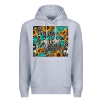 Heather Grey yet despite the look on my face you are still talk Premium Hoodie - CowGirlArtShop