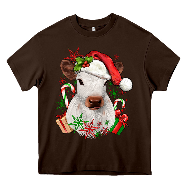 Christmas Heifer Heavy Core Tee by JahusDesignShop | Teevron