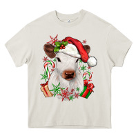 Cream christmas heifer Heavy Core Tee - JahusDesignShop