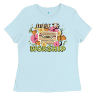 Baby Blue made to worship Ladies Tee - JahusDesignShop