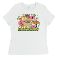 White made to worship Ladies Tee - JahusDesignShop