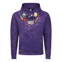 Cloud Purple teacher Vintage Hoodie - MaliasSmallBusiness