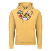 Vintage Mustard teacher Vintage Hoodie - MaliasSmallBusiness