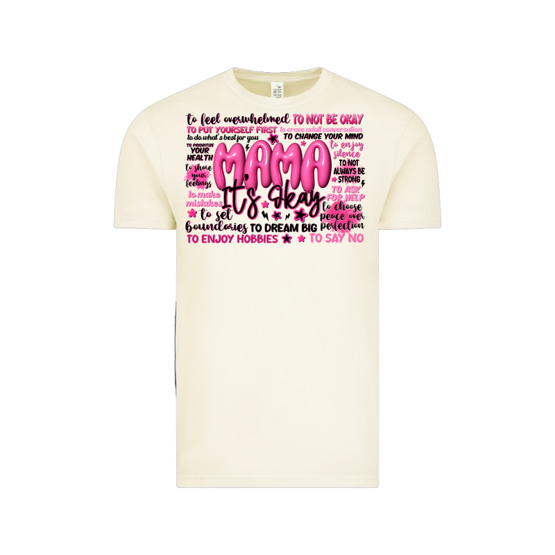 Mama Its Okay Typography Vintage Tee by JahusDesignShop | Teevron