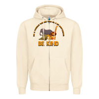 Sandshell In a World Where You Can Be Anything Bee Kind Zipper Hoodie - Bettercallsaul